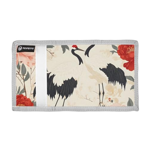 3kmlbzuk Durable Nylon Fabric Wallet for Boys and Girls - Multi-Functional with 2 Clear Pockets, Zipper Coin Compartment, 3 Card Slots & Keyring2