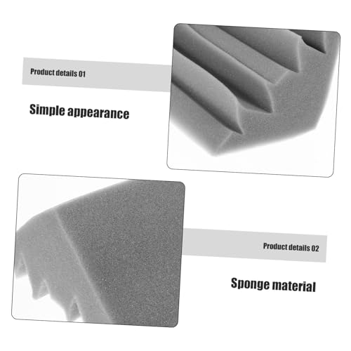 3Pcs Esquina Trampa de Graves Espuma Cuña para Tratamiento Acústico Blanca miniatura 5