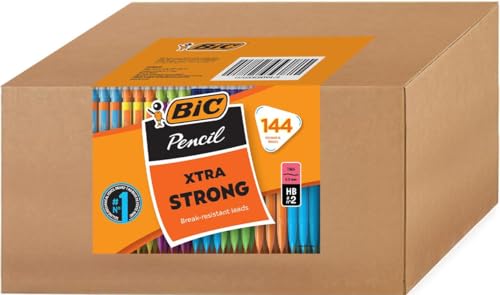 BIC Xtra Strong #2 Mechanical Pencil, 0.9 mm Thick Point, 144 Pack by BIC - Used condition - US$33.24