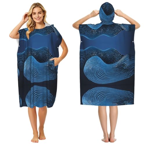 Peignoir à langer pour changer de vêtements facilement avec poncho plage microfibre