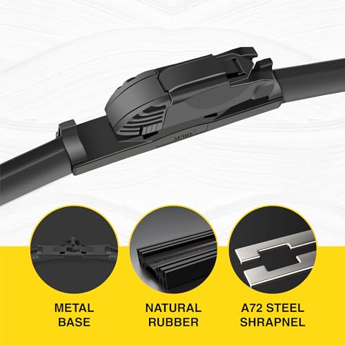 5 Plus 5P-1043D-2421 ® 24 And 21 Inch Windshield Wiper Blades(Set Of 2), Automotive Replacement Windshield Wiper Blades - Oem Quality Premium All-Season Windshield Wipers thumb #2