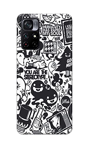 Image of Printed Hard Back Cover Case for Mi Poco M4 Pro 5G Back Cover (Mixed Cartoon) -702
