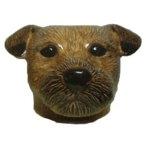 QuailCeramics - Border Terrier Face Egg Cup
