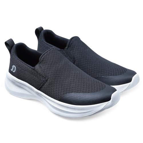 Image of DOCTOR EXTRA SOFT Men's Running & Walking Shoes| Lightweight Comfortable Slip-On Sports Sneakers, Memory Foam Cushion, Breathable Mesh, Anti-Slip Flexible Gym Training Gents Boys D-2011