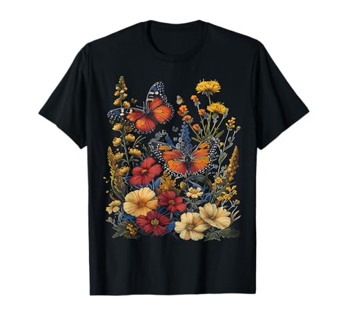 Pollinator Garden Design Wildlife Flowers Native Plants T-Shirt