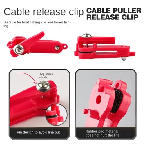 Clip de Liberación Ajustable para Pesca Pack 2 Piezas miniatura 4