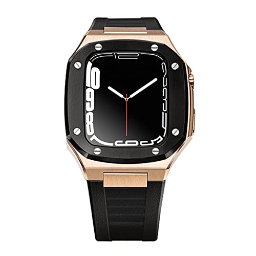 Kit de modification Apple Watch 44mm bracelet métal et étui pour le quotidien
