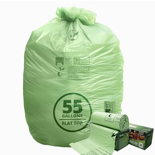 10 Best Compostable Lawn Bags That Are Eco-Friendly Champions 4 50-55 Gallon Heavy Duty Compostable Trash Bags