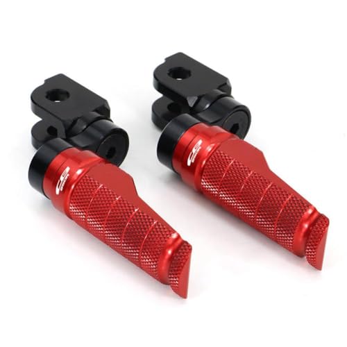 Repose-pieds avant réglables pour moto CB650R et CB650F en aluminium CNC rouge