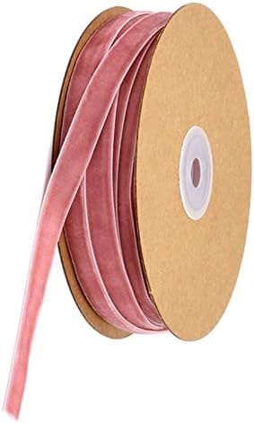 Samtband 10 Mm X 20 Meter Rolle – Plüschband Für Geschenke, Haarschmuck, Hochzeitsdeko, DIY Basteln In Beige