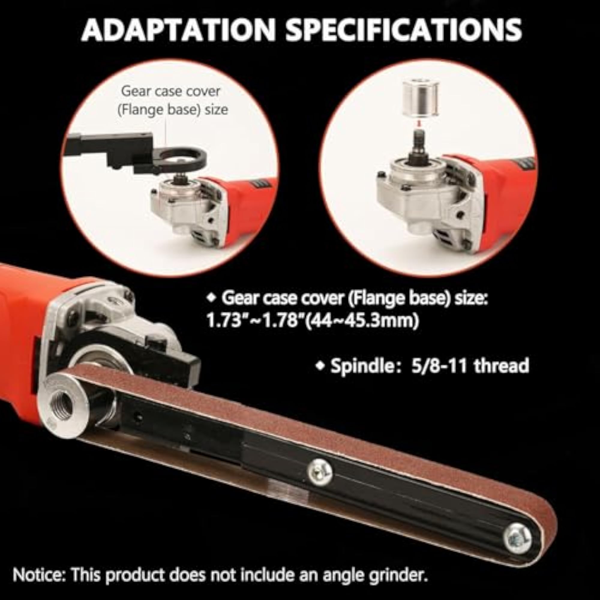 Belt Sander Bracket Attachment for Angle Grinder