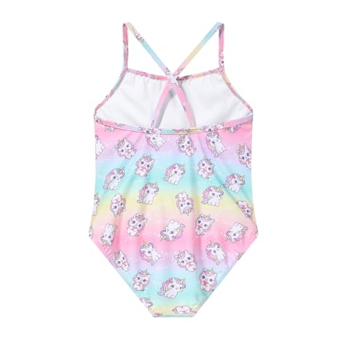 Image of Girls One Piece Swimsuit, Quick Dry Cute Bathing Suit for Kids, Comfortable Swimwear for Beach for 5-12 Years