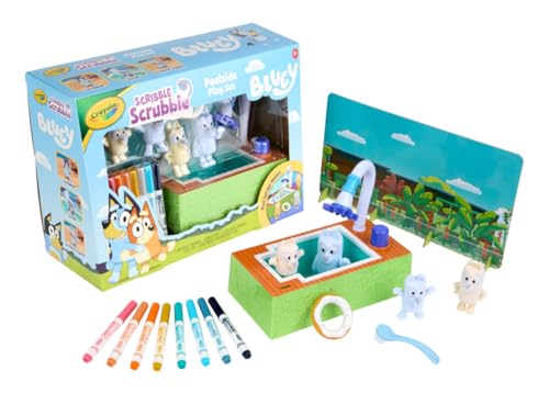 Crayola Scribble Scrubbies Bluey Poolside Playset (4ct), Washable Bluey Toy Set for Kids and Toddlers, Gifts for Girls & Boys, Ages 3+ - image 7