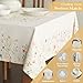 Maison d' Hermine Table Cloth Rectangle Table 100% Cotton 60 x 60 Inches Tablecloth Reusable Decorative Everyday Use for Dining Room, Farmhouse, Home, Party, Festive & Wedding Spring Summer - Colmar