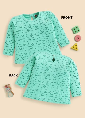 Image of LuvLap Baby Girls 100% Cotton Full Sleeve Girls Top Pack of 4