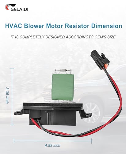 Image of HVAC Blower Motor Resistor for 1999-2006 Chevy Avalanche Silverado Tahoe Suburban & GMC Sierra Yukon | OE Replacement Part #22807122, 973-409, 89019089, 15-81087 | Manual AC Control Module