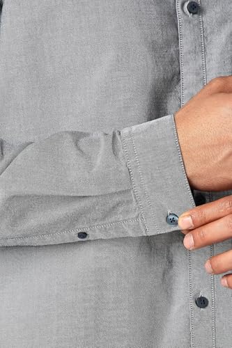 Image of Van Heusen Men's 100% Cotton Solid Regular Fit Casual Shirt