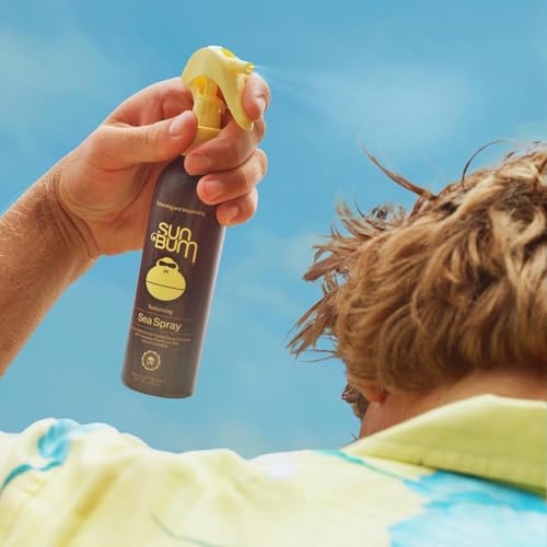 Image of Sun Bum Sea Spray | Texturizing and Volumizing Sea Salt Spray | UV Protection With a Matte Finish | Medium Hold | For All Hair Types | 6 FL OZ Bottle (2 pack)