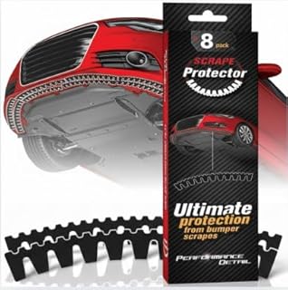 Scrape Protector 8 Pack Front Bumper Scrape Guard Anti Scratch Kit For Low Cars Carbon Fiber Splitters DIY Kit