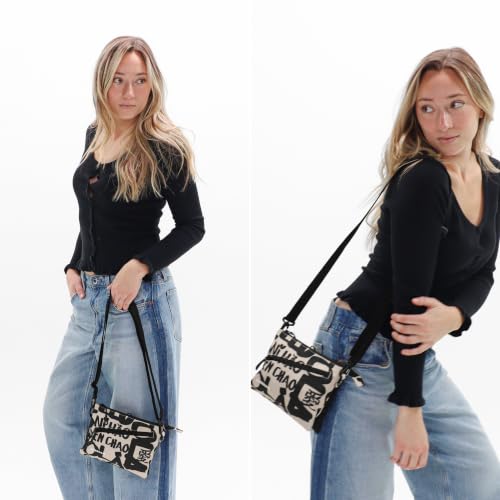 Image of Sherpani Zoom, Small Crossbody Purse, Nylon Crossbody Bag, Lightweight Cross Body Bag, Sleek Dual Pouch, Purses for Women
