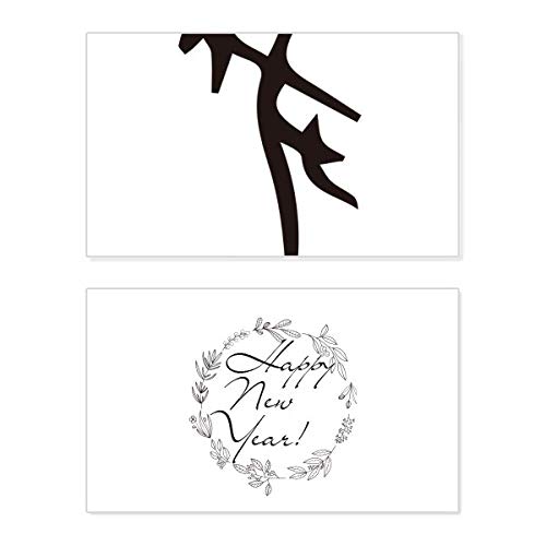Tarjeta de año nuevo "He New Year" Bone Inscription, el regalo ideal