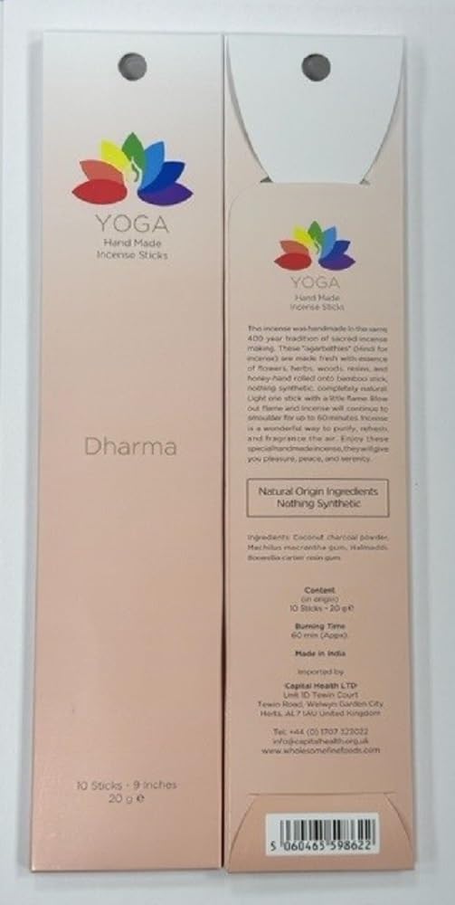 YOGA Hand Rolled Incense Sticks Dharma 20g - Image 3