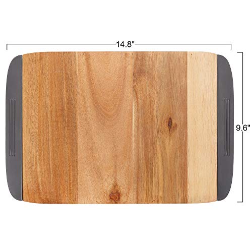 Tabla de Cortar de Madera de Acacia con Bandejas Extraíbles miniatura 7