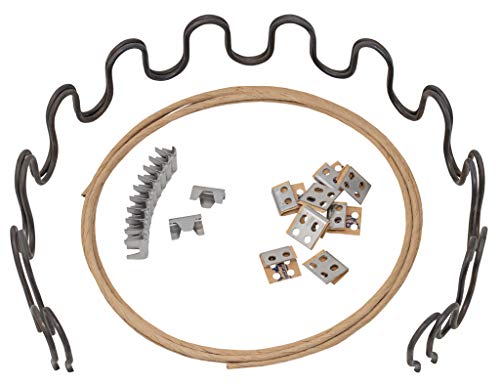 House2Home 27" Sofa Upholstery Spring Replacement Kit- 2pk Springs, Clips, Wire for Furniture