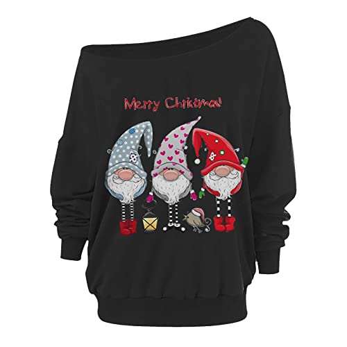 2021 Nouveau NoëL Sweat Femme Automne Printemps Hiver Christmas Verre à vin Rouge Imprimée à Manches Longues Sweat Chic Sexy Pull Tops Mode Décontractée Blouse Shirt Top Blouse T-Shirt Cover