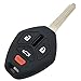 Pack 2 Keyless Entry Remote Key Fob Cover Protector Key Bag Fit Mitsubishi Eclipse Endeavor Galant Lancer Outlander Car Key Fob Case Shell (Black)