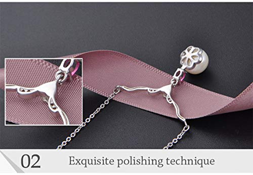 Collier perle d'eau douce femme argent sterling véritable