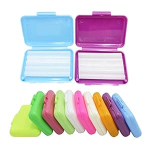 Orthodontic Wax for Braces, HRASY 10 Pack Dental Wax Brace Wearer Wax for Relieving Irritation and Pain, 10 Color 10 Flavors