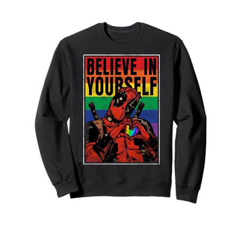 Sweat Deadpool Pride arc-en-ciel Marvel pour adulte