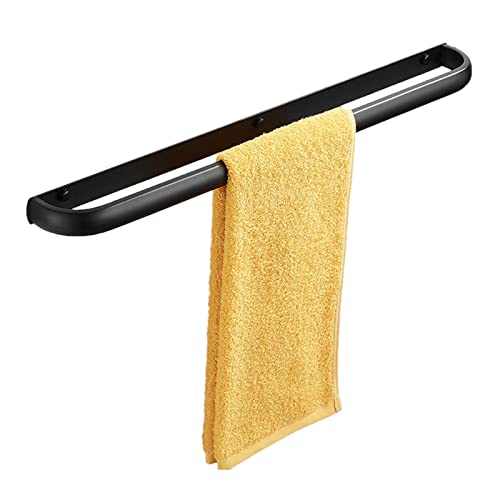 Porte-serviettes noir mat pour balcon et salle de bain design