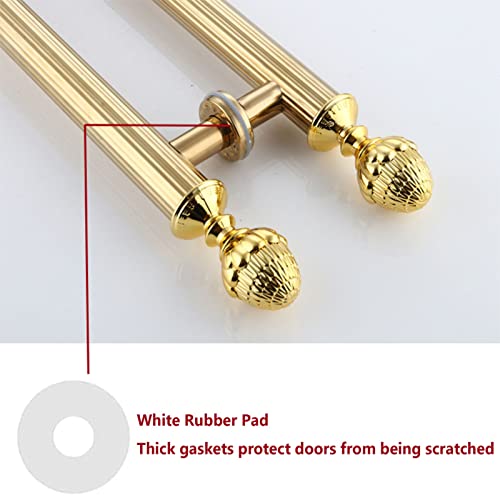 Poignée de porte en verre double face : fixations stables sans jeu pour menuiserie - 3