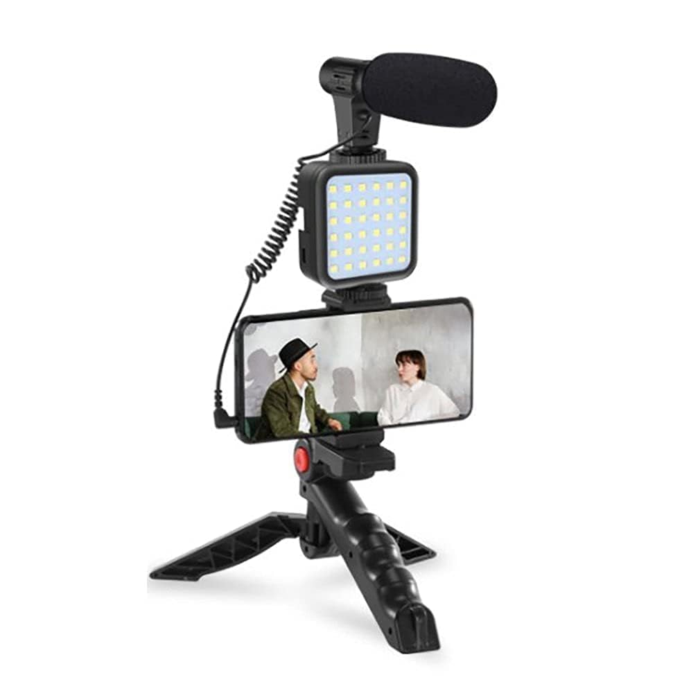 Drumstone® 𝟏𝟓 𝐘𝐞𝐚𝐫𝐬 𝐆𝐮𝐚𝐫𝐚𝐧𝐭𝐞𝐞 Mobile Vlogging Kit with Microphone, Tripod Stand, 36 LED Light - Complete Vlogging Setup for Youtubers, Beginners, Live Streaming, Video Recording Kit-image-20