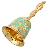 LIOOBO レトロデザイン金属製ハンドベル 高齢者向けベッドサイド呼び鈴 大音量クリアサウンド レストランサービス用 エルダリーシニア対