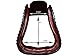 Tahoe Tack Patriotic American Flag Leather Adult Western Stirrups