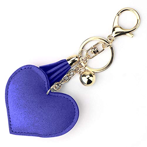 LCHULLE Bling Glitter Keychain,Crystal Rhinestone Love Heart Design Key Ring for Women Girl