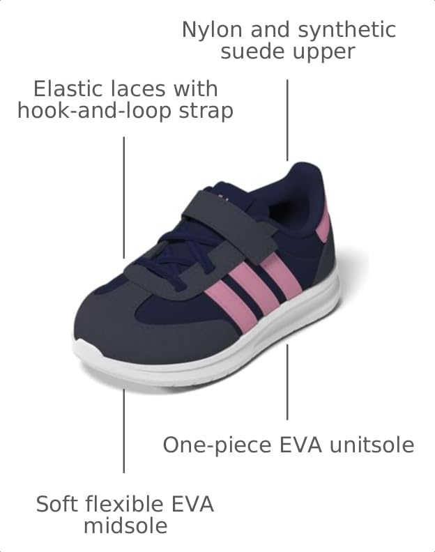 Image of adidas Originals Kids' Run 70s 2.0 Elastic Lace Shoes