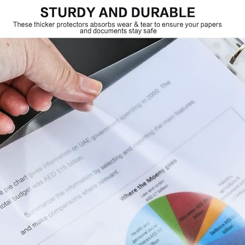 Fundas de plástico transparentes para hojas que evitan que tus documentos importantes se rompan 7