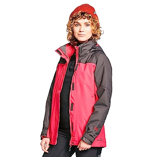 Peter Storm Women's Lakeside 3 in 1 Jacket, Waterproof, Red