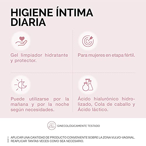 Cumlaude Lab Higiene Íntima Diaria - Gel Limpiador con Propiedades Hidratantes y Protectoras para la Zona Íntima, con Ácido Hialurónico y Ácido Láctico, pH Ácido - 500 ml - imagen 4