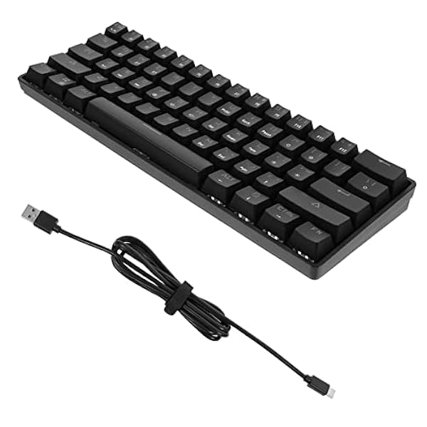 UKCOCO 61 Mechanische Toetsenbord Kantoor Toetsenbord USB Toetsenbord Gaming Toetsenbord Key Board Toetsenbord Voor Laptop Computer Toetsenborden Backlight Toetsenbord Mechanische Gaming