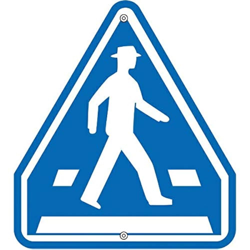 十字路 路面-604D 路面標示ステッカー 日本緑十字社 スリップ注意