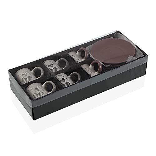 Versa, set 6 piezas café sena, linea servicio de mesa, tazas - Imagen 3