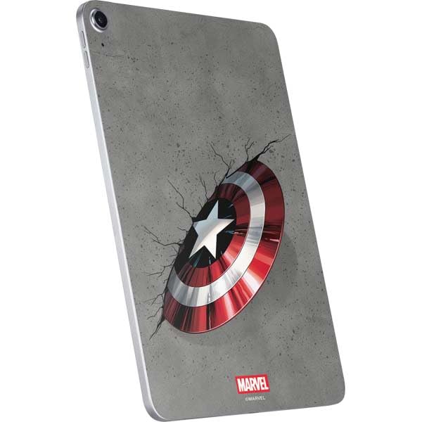 Skinit Decal Tablet Skin Compatible with iPad 11th Gen (2025) - Officially Licensed Marvel Captain America Shield Break Design