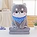 MUSWEET Peluche Rellenos Animales Juguetes creativos Shiba Inu Lindo Juguete de Felpa Almohada Manta Manta Linda del Perrito de Shiba Inu muñeca Verano se refresca Aire Acondicionado Amortiguador