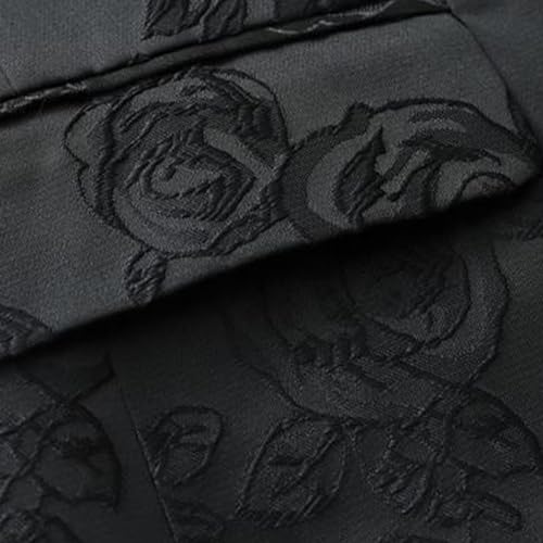 Mens Floral Tuxedo Jacket Big and Tall Men Stylish Jacquard Suit Blazer Jacket Dinner Party Wedding Prom Tuxedo Coat4