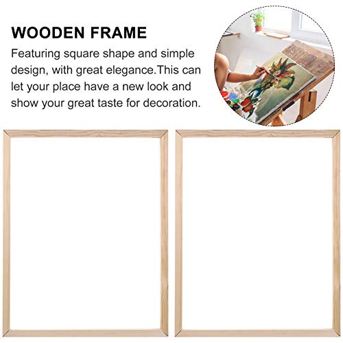 Milibest 8pcs Wood Painting Stretching Bars Canvas Frame for 40cm 50cm Oil Painting DIY Arts, As Shown, 1.9X50CM - Image 4
